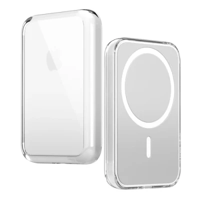 Afbeelding van elago Hybride transparante hoes compatibel met MagSafe batterij, iPhone Series 15,14,13,12 PC + TPU technologie, vergeling verminderd, schokbestendig beschermhoesje