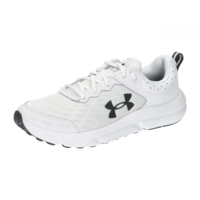Afbeelding van Under Armour Ua Charged Assert 10 Hardloopschoenen voor heren, Wit Zwart