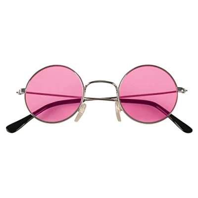 Afbeelding van Boland Partybril John Roze Volwassenen 60&#039;s &amp; 70&#039;s Hippies Flower Power Hippie