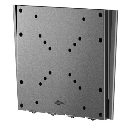 Afbeelding van Goobay TV muurbeugel Caravan FIXED (M), zwart beugel voor tv&#039;s van 23 tot 42 inch (58 107 cm), max. 30 kg, ultraplat ontwerp met slechts 18 ...
