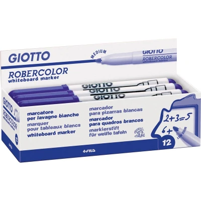 Afbeelding van Giotto Robercolor Whiteboardmarker, Medium, Ronde Punt, Blauw Whiteboardmarker