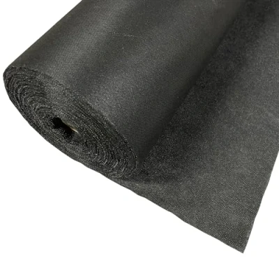 Afbeelding van Polyester opstrijkbare tussenstof voor kleding, naaiaccessoires, eenzijdige zelfklevende voering, licht, smeltbaar, 100 cm breed (zwart, 30 g, 2 meter)