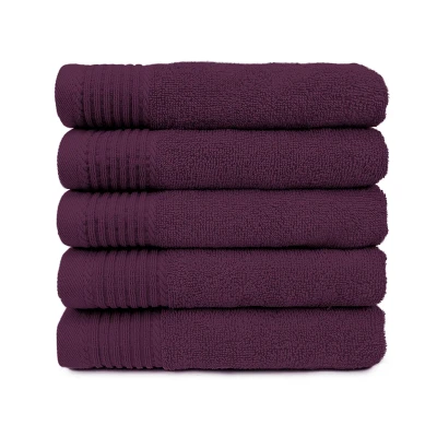 Afbeelding van 5 x The One Towelling handdoek Deluxe 50x100 Plum