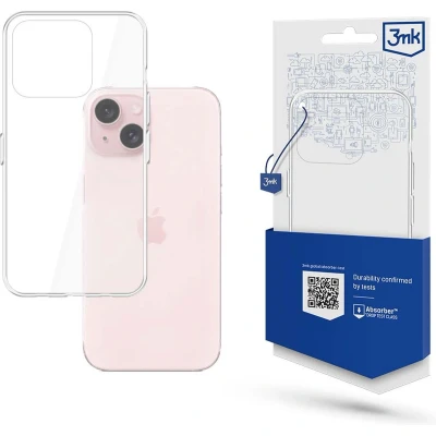 Afbeelding van 3mk iPhone 15 plus Armor Case Stevige Hoes voor Optimale Bescherming Transparant