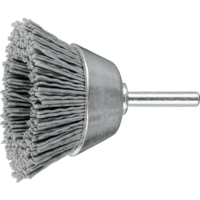 Afbeelding van PFERD 43703003 Komborstel ongetordeerd TBU Ø 50 mm schacht 6 mm SiC filamentdraad 0,90 korrel 180 5 stuk(s)