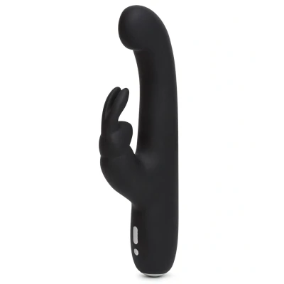Afbeelding van HAPPY Rabbit Slimline G spot vibrator zwart GRATIS TOY bij iedere bestelling v.a. 40,