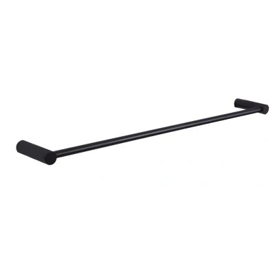 Afbeelding van Wiesbaden Ida enkele handdoekrek 60cm zwart