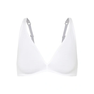 Afbeelding van Calida Natural Comfort Damen Triangel BH, Dames, Maat: 80A, White