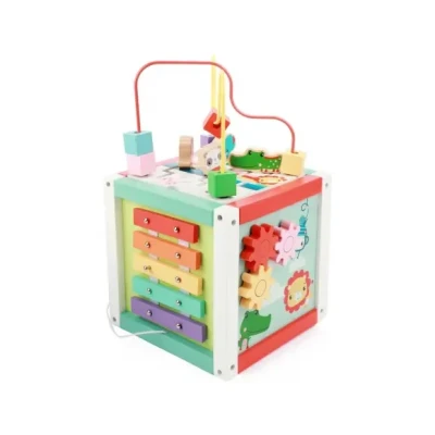 Afbeelding van Fisher Price 5In1 Houten Activiteitenkubus