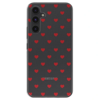 Afbeelding van imoshion hoesje Geschikt voor Samsung Galaxy A54 (5G) Siliconen Design Meerkleurig / Red Hearts