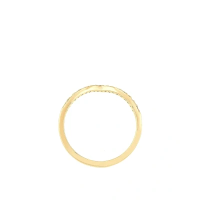 Afbeelding van Elli Vshape Basic Ring goldcolored, Dames, Maat: 54, Gold colored