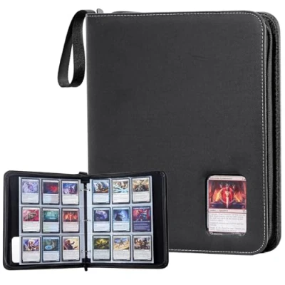 Afbeelding van ProCase Kaartenmap, album kaartenorganizer, 900 vakken, voor Magic, TCG, Yu Gi Oh, MTG zwart