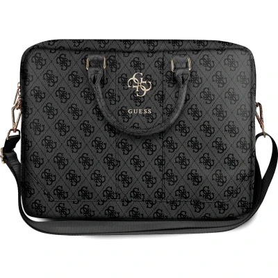 Afbeelding van Guess PU 4G metal Logo Laptop Tas 15 en 16 inch Grijs