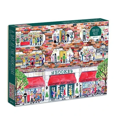 Afbeelding van Puzzle 1000 piece: Michael Storrings A Day at the Bookstore