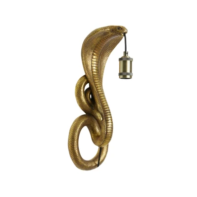 Afbeelding van Light &amp; Living Wandlamp Snake Antiek Brons 18.5x18x52cm Binnen Oosters