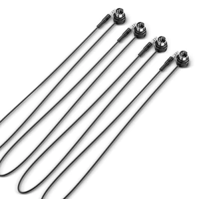 Afbeelding van CME TRS MIDI Cable 4 Pack Câble droit Type A (3.5mm 1/8&quot;) vers DIN 5 broches coudées, 2FT / 60CM Parfait pour les espaces compacts et le patching