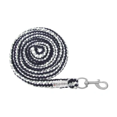 Afbeelding van Waldhausen halstertouw Plus met karabijnhaak donkerblauw / grijs