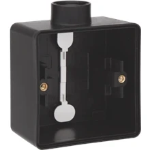Afbeelding van Niko Hydro, spuitwaterdichte opbouwdoos met één M20 ingang voor het inbouwen van functie, black