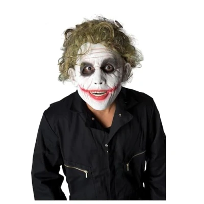 Afbeelding van Rubie&#039;s Officiële Joker Batmanpruik, eenheidsmaat, geel