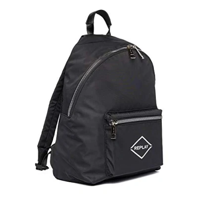Afbeelding van REPLAY Rugzak Backpack with Pocket Black Zwart