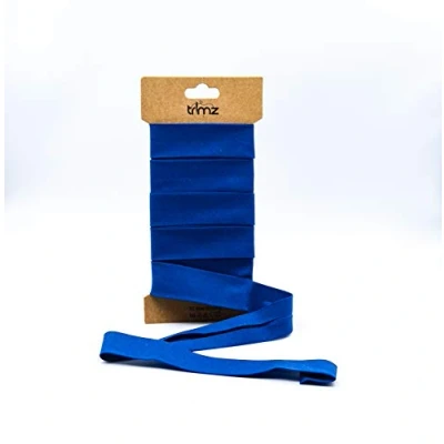Afbeelding van Trimz Bias van polykatoen, koningsblauw, 25 mm x 5 m