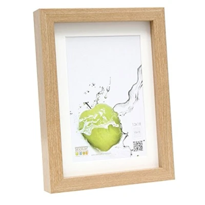 Afbeelding van Deknudt Frames fotolijst eik met passe partout 20x30 cm / 30x40