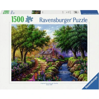 Afbeelding van Legpuzzel Cottage bij de Rivier, 1500st.