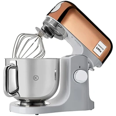 Afbeelding van Kenwood kMix Editions KMX760GD Keukenmachine met 5 liter roestvrijstalen kom, veilig veiligheidssysteem, metalen behuizing, 1000 W, 3 delige bakset en bescherming