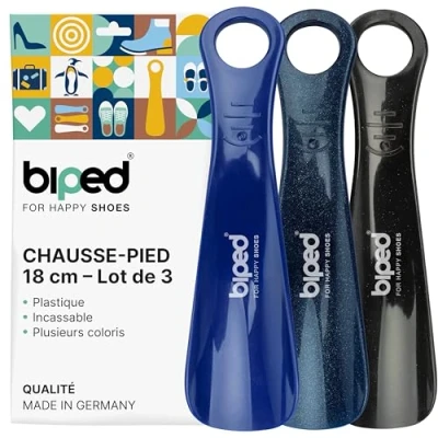 Afbeelding van biped 3 stuks schoenlepel kunststof 18 cm gemaakt in Duitsland z1570 (midnight)