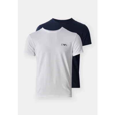 Afbeelding van Emporio Armani CREW NECK 2 PACK Hemd, Heren, Maat: Small, White/blue