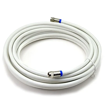 Afbeelding van Satix coaxkabel 2 stekker F compressie drievoudig afgeschermd 120 dB 10 m