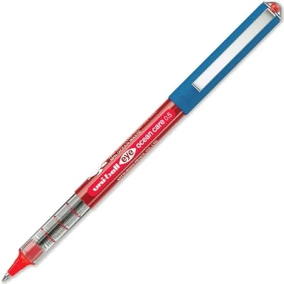 Afbeelding van Uni ball Eye Ocean Care roller, schrijfbreedte 0,3 mm, rood 12 stuks