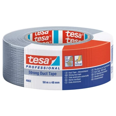 Afbeelding van Tesa 4662 Sterke ducttape grijs 50m x 48mm