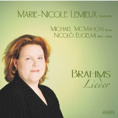 Afbeelding van Marie Nicole Lemieux, Nicolò Eugelmi, Michael McMahon Brahms: Lieder (CD)