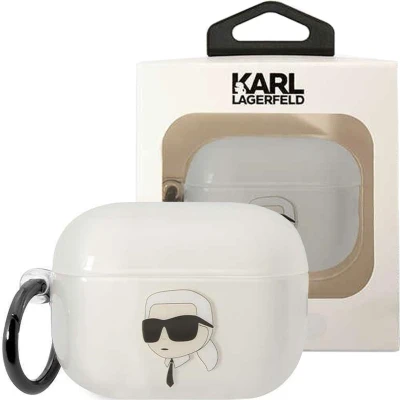 Afbeelding van Karl Lagerfeld KLAP2HNIKTCT Case voor AirPods Pro 2 cover transparant Ikonik