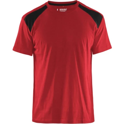 Afbeelding van Blaklader T shirt bi colour 3379 1042 Rood/Zwart L
