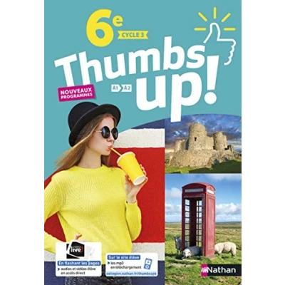 Afbeelding van Thumbs up ! Anglais 6ème Cycle 3 A1 A2