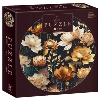 Afbeelding van Interdruk PUZ500RF1 bloemenpuzzel nr. 1, diameter 63 cm