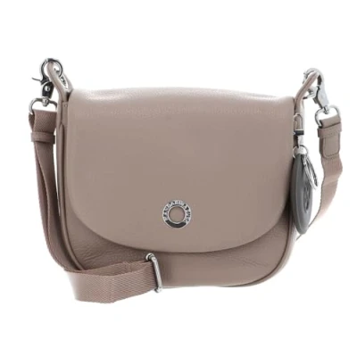 Afbeelding van MANDARINA DUCK Leren Schoudertas Mellow Leather Hunting Bag Warm Taupe