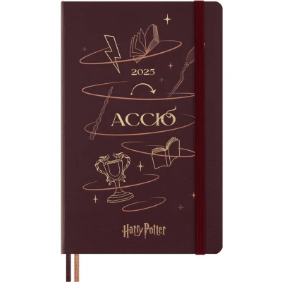 Image de Agenda civil Moleskine Harry Potter Accio journalier grand format 2025 noir
