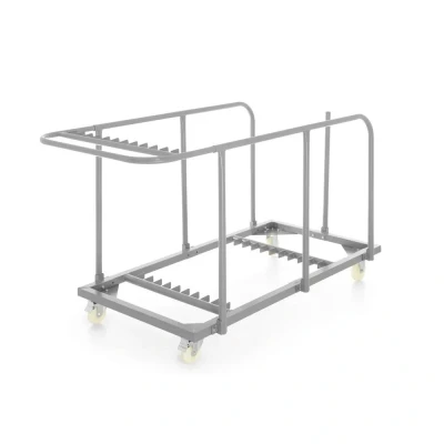 Afbeelding van Hendi Trolley voor tafels, Staal met poedercoating, Grijs, 85(b)x180(d)x99(h)cm, 811221