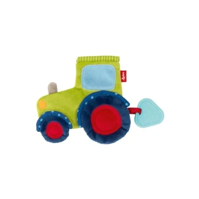 Afbeelding van SIGIKID 42301 PlayQ actieve handdoek voor baby&#039;s, meisjes en jongens, tractor, aanbevolen vanaf de geboorte, groen/blauw