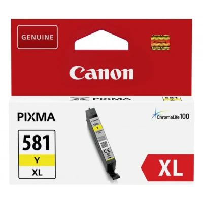 Afbeelding van Canon CLI 581XL Y Inktcartridge Geel Hoge capaciteit
