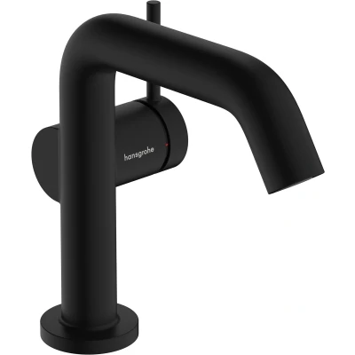 Afbeelding van hansgrohe Tecturis S ééngreeps wastafelkraan 110 Fine CoolStart zonder waste mat wit
