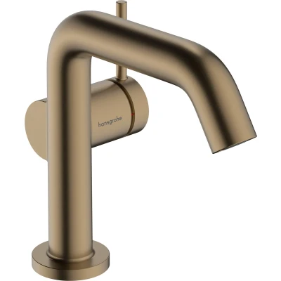 Afbeelding van hansgrohe Tecturis S ééngreeps wastafelkraan 110 Fine CoolStart zonder waste Brushed Bronze