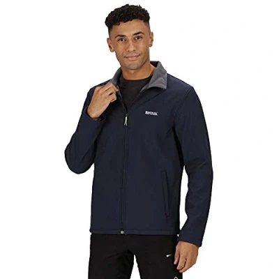 Afbeelding van Cera Softshell Jas Heren Navy 200 S Blauw Outdoor Jack