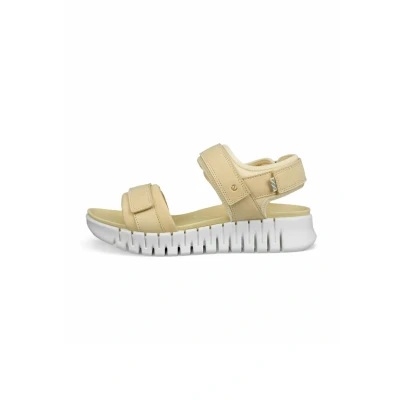 Afbeelding van ECCO Outdoorsandalen, Dames, Maat: 37, Straw Leer