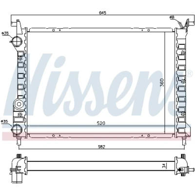 Afbeelding van Nissens Radiateur 61804