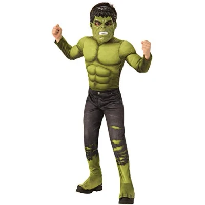 Afbeelding van Rubie&#039;s Avengers Endgame Hulk kostuum voor kinderen, maat M, 5 7 jaar, lengte 132 cm, Engelse versie