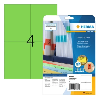 Image de HERMA Etiquette universelle SPECIAL, 105 x 148 mm, vert